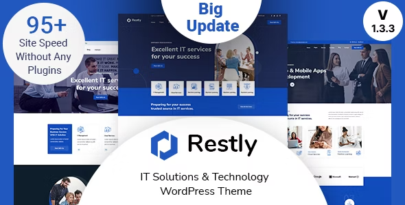 Restly v1.3.3 – IT Solutions & Technology WordPress Theme