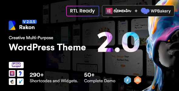 Rakon v2.2.1 – Creative Multi-Purpose WordPress Theme