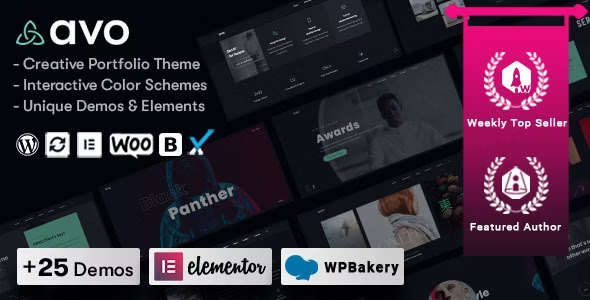 Avo v1.2.5 – Creative Portfolio & Agency WordPress Theme