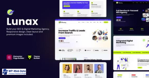 Lunax v1.1.2  Digital Marketing Agency & SEO WordPress Theme